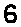 Accurate binary image of numeral 6